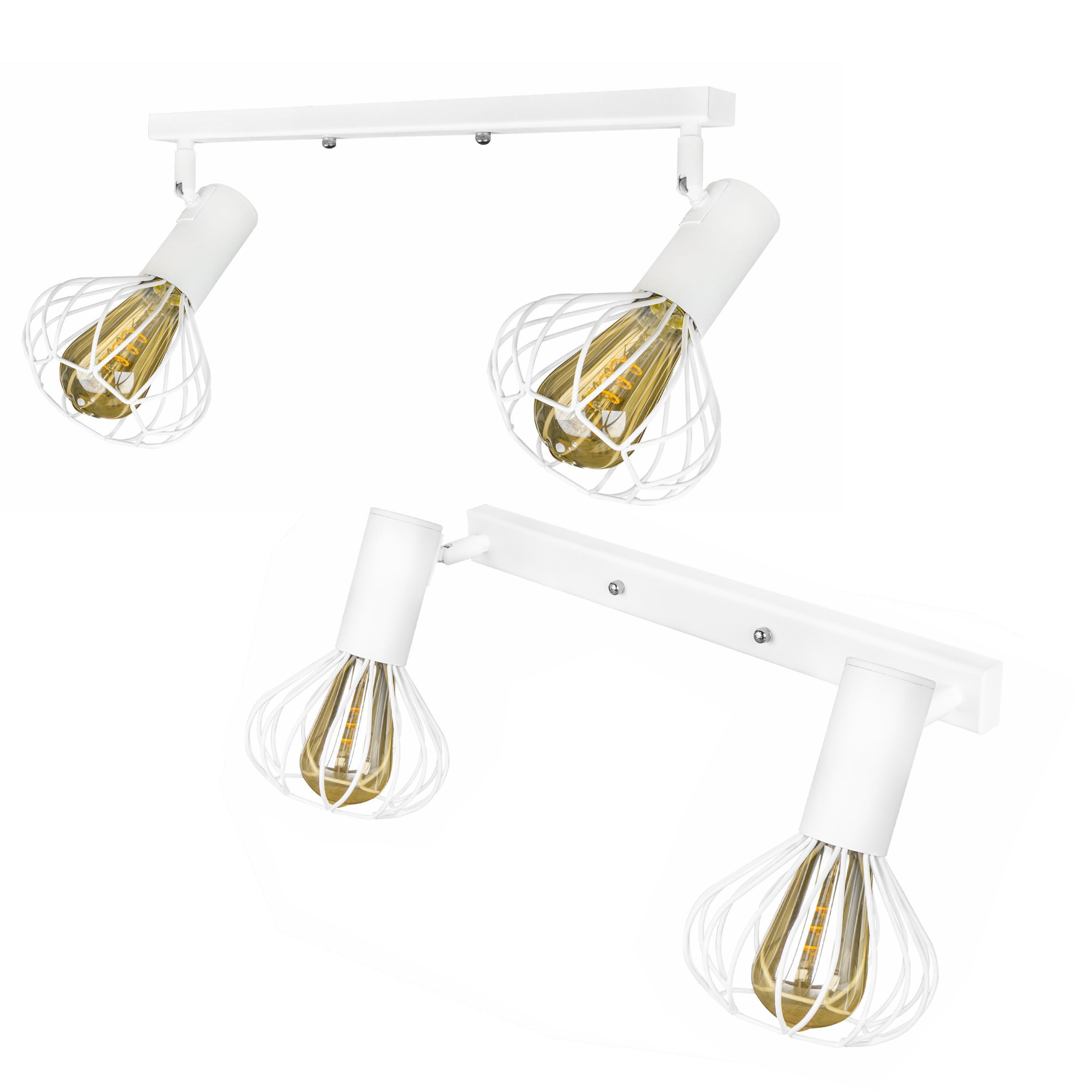 Светильник лофт настенно-потолочный MSK ELECTRIC Lotus NL 14151-2 WH - фото 2 Светильник лофт настенно-потолочный MSK ELECTRIC Lotus NL 14151-2 WH - фото 2