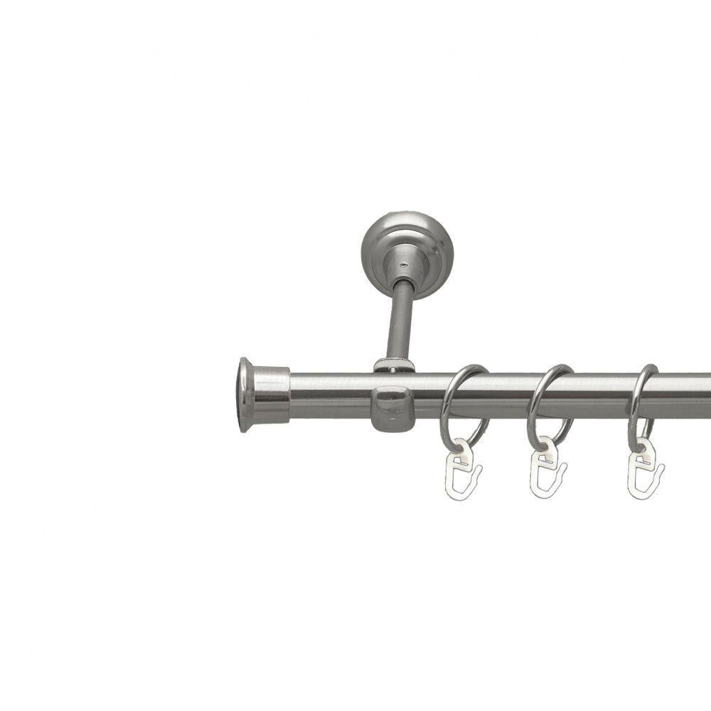 Карниз Orvit Дуо однорядный гладкий 19 мм 240 см Нержавеющая сталь (00-00015944)