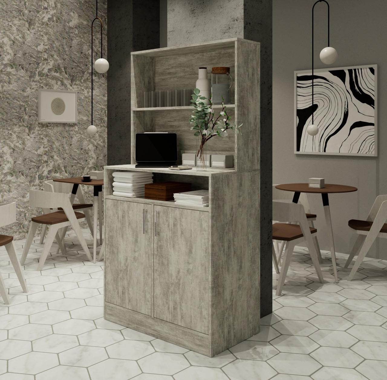 Шкаф для хранения посуды КБР-3 Бетон (26438287)