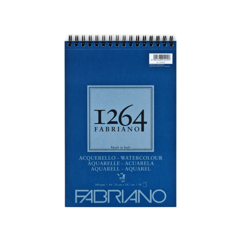 Альбом на спирали Fabriano 1264 А4 300 г/м2 30 л СР 25% хлопка (Az-270961) - фото 1