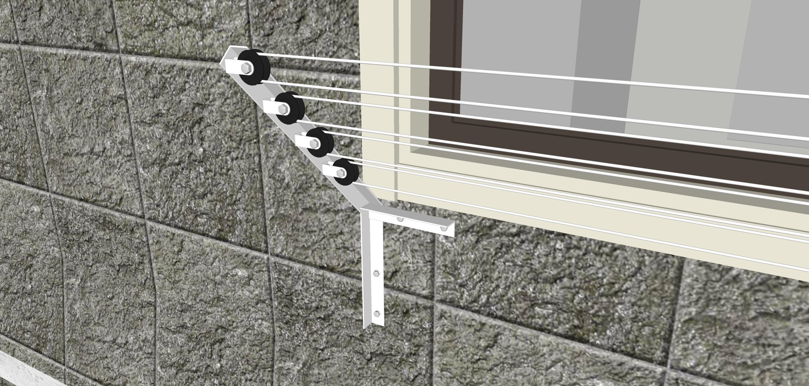 Сушилка для белья под угром 135 градусов 500x250x150 мм - фото 3 Сушилка для белья под угром 135 градусов 500x250x150 мм - фото 3