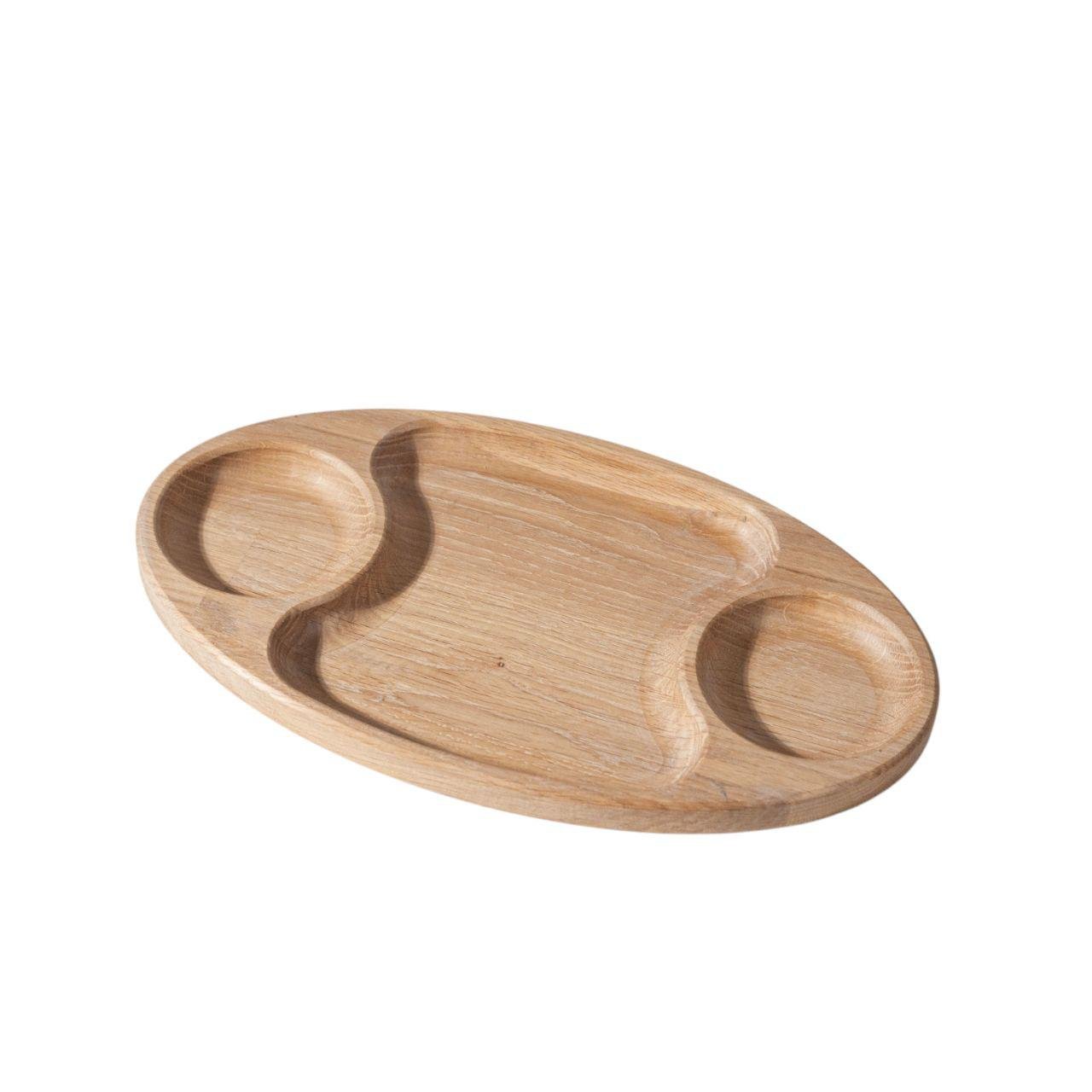 Подставка деревянная под две чашки и десерт 35х20х2 см. (DM-01)