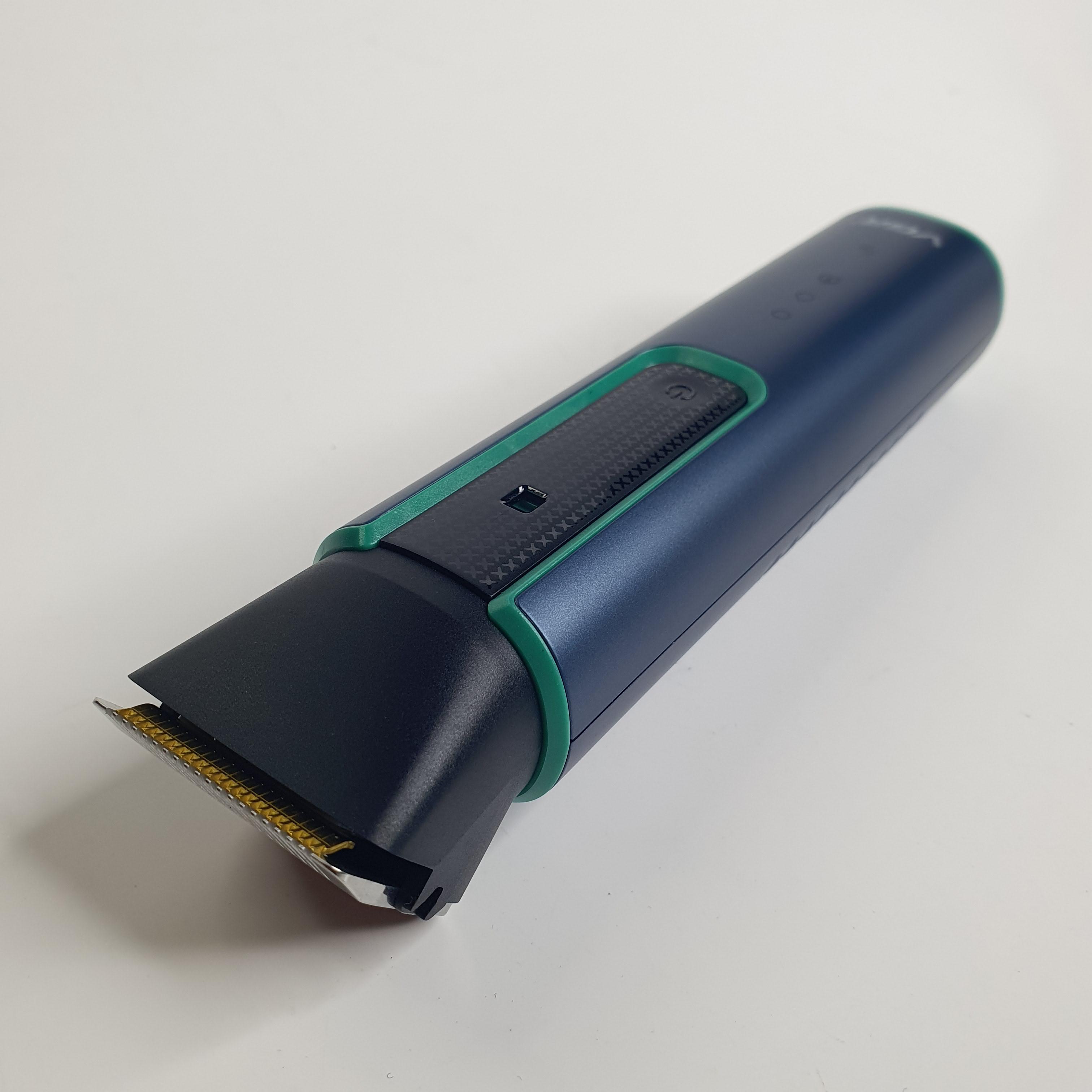 Машинка для стрижки волос и бороды VGR с регулировкой длинны беспроводная аккумуляторная Синий (V-973)