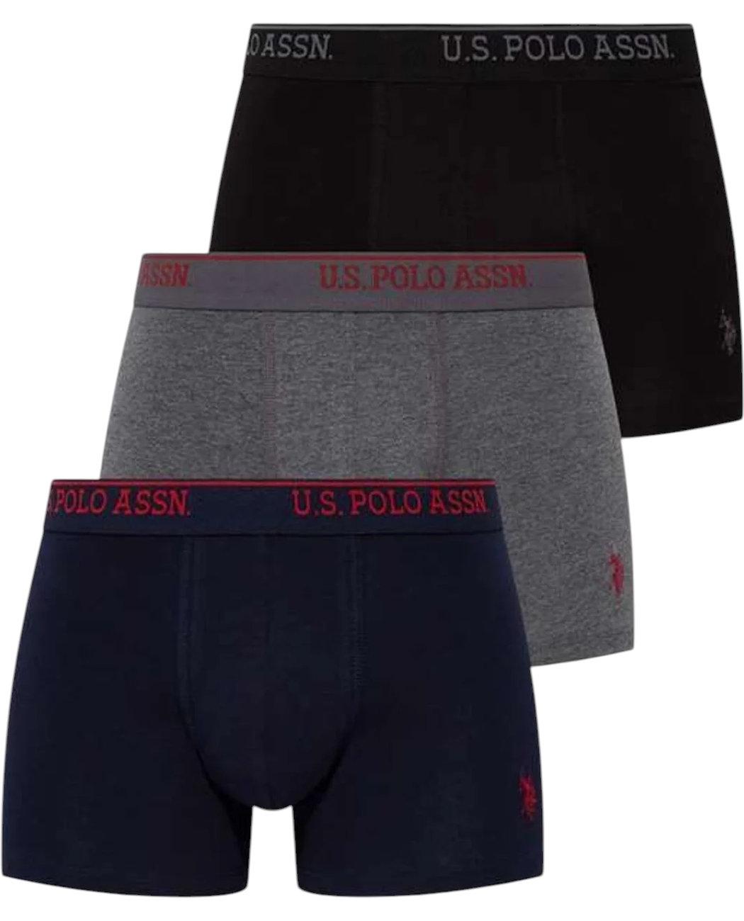 Набор трусов-боксеров мужских US Polo ASSN 80097BNG 3 шт. XL Разноцветный (8680557156997)