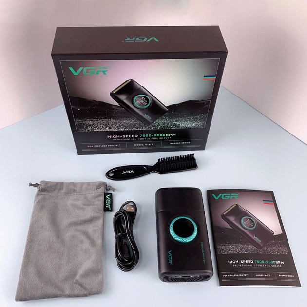 Електробритва шейвер VGR V-377 High-speed Black (2598348750) - фото 5