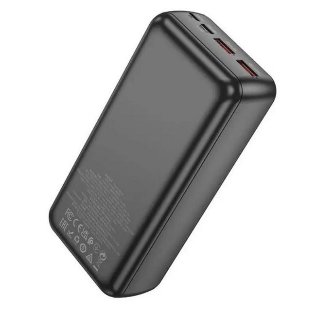 Повербанк BOROFONE BJ38B 30000mAh 2USB Type-C 2A Black (020679) - фото 3