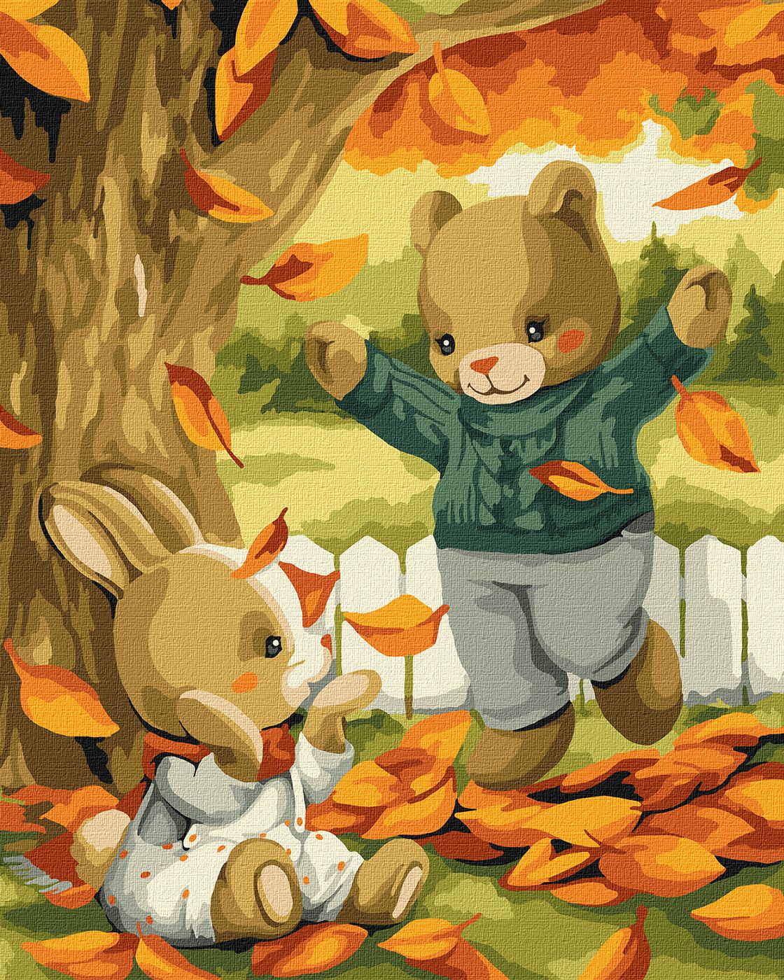 Картина за номерами Ideyka Золотий листопад кно6540 40x50 см (MTT-171665)