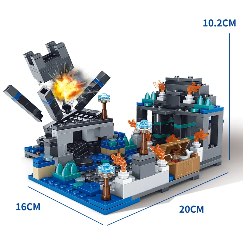 Конструктор Майнкрафт битва в глибинній темряві з Варденом 437 дет. - фото 2