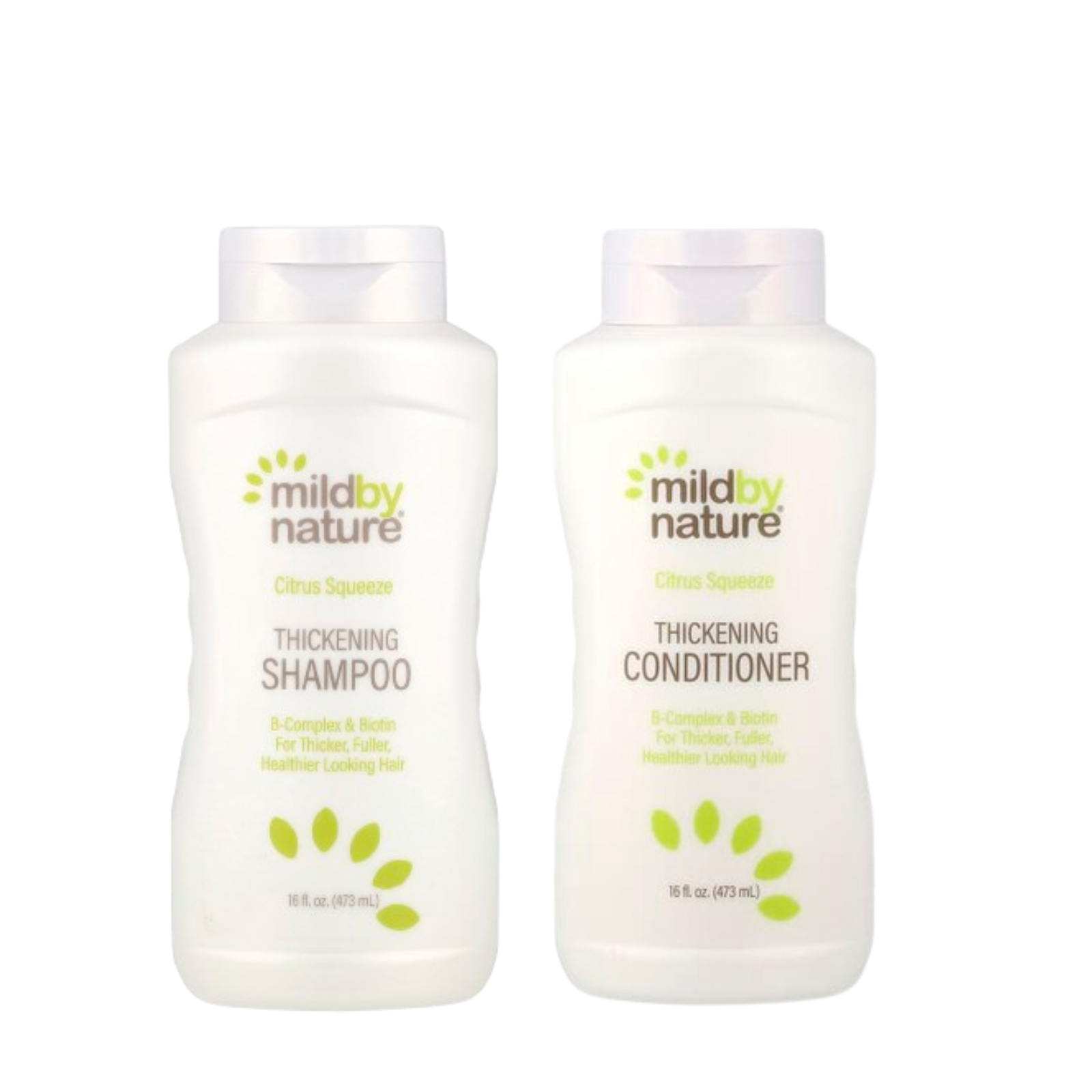 Набор средств для густоты волос Mild By Nature с комплексом витаминов B/биотин Цитрус шампунь и кондиционер 2 шт./473 мл (29431250)