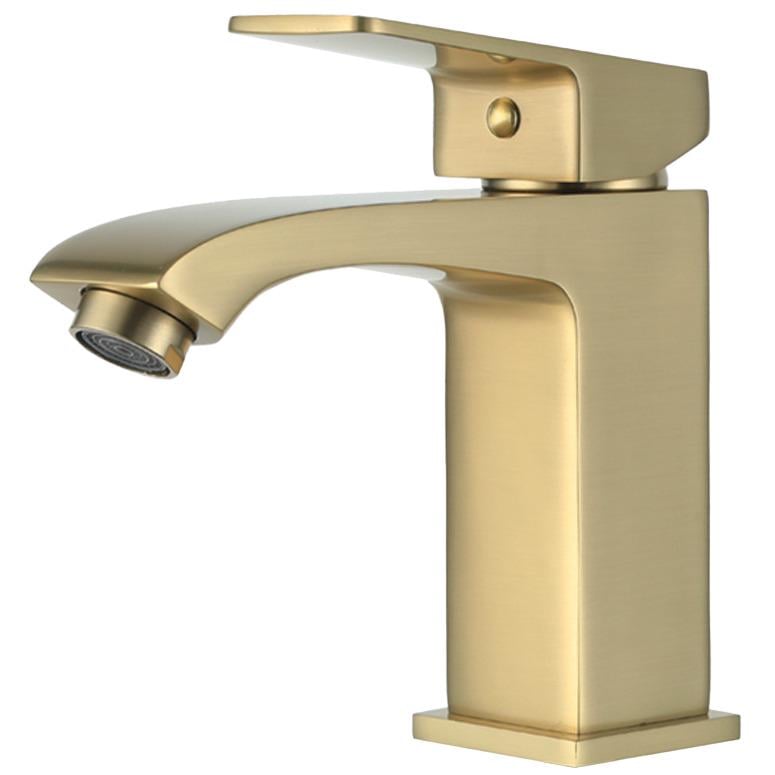 Змішувач для умивальника Frap F1076-3 одноважільний Золотий (249880)