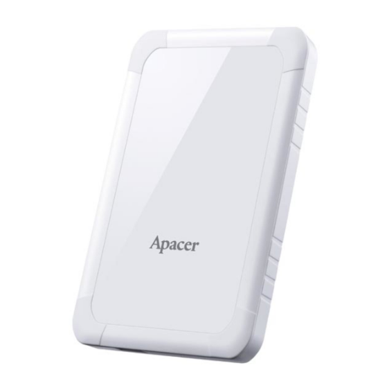 Жорсткий диск зовнішній Apacer USB 3.1 Gen1 AC532 2 Тб White (AP2TBAC532W-1)