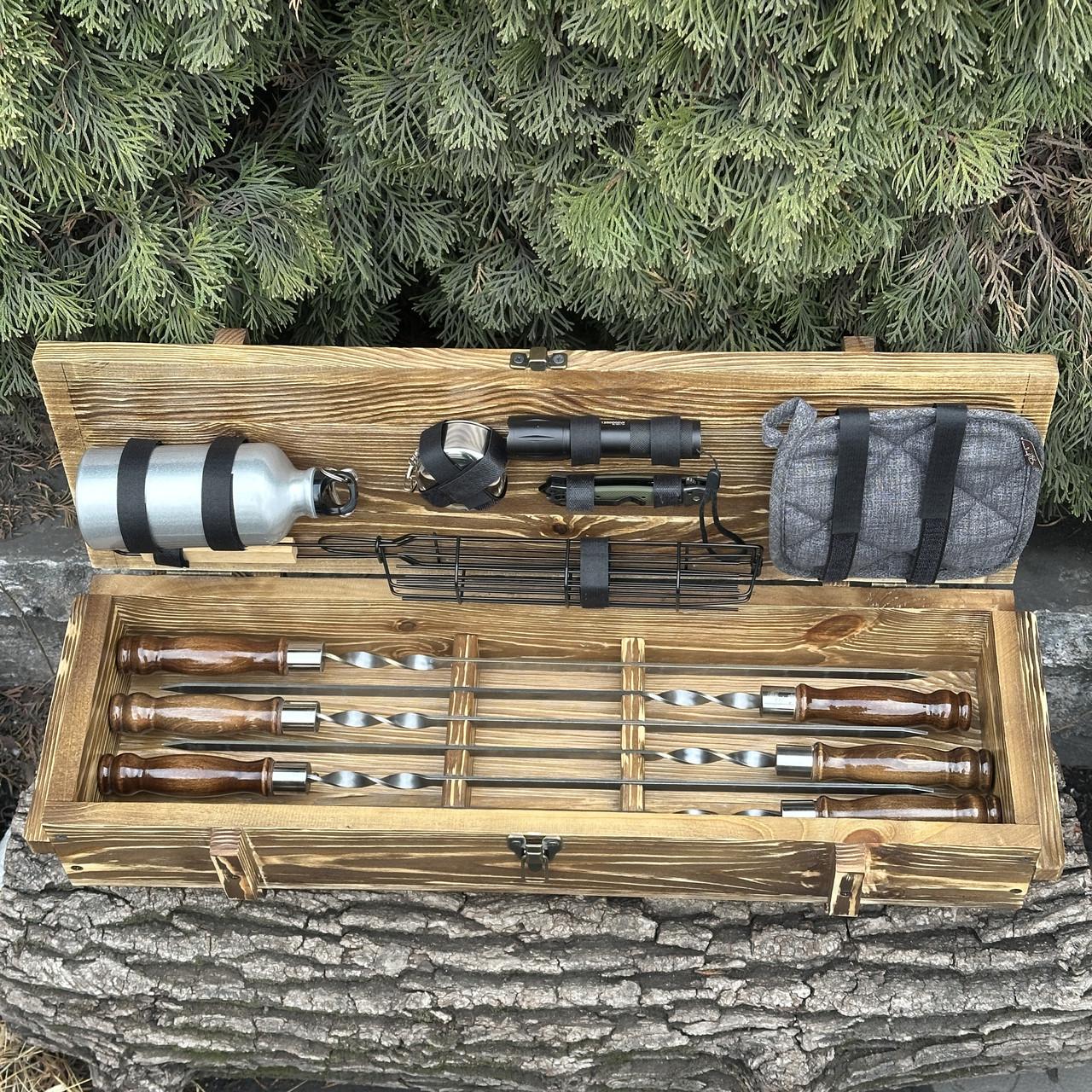 Набор подарочный для барбекю Mzavod Штурм Светло-коричневый (27728839)