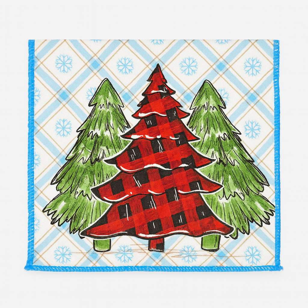 Салфетки-полотенца из микрофибры Luxyart Рождество 25х50 см 8 шт. (LR-280) - фото 3