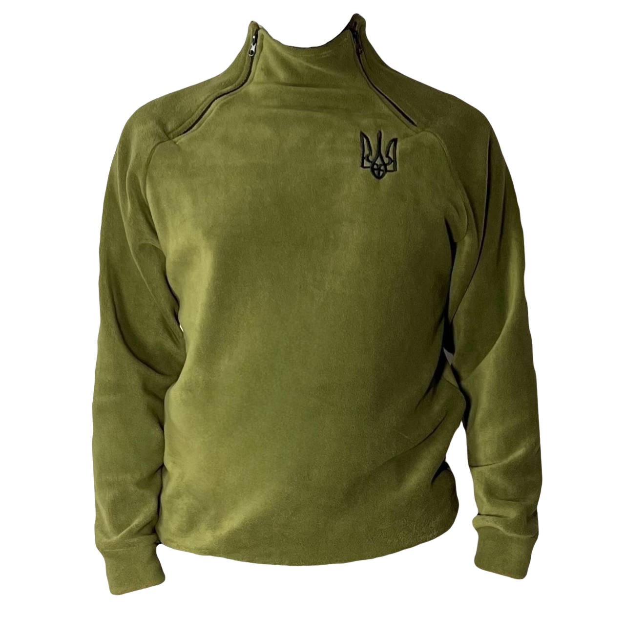 Кофта флісова військова SM L з гербом Оливковий (9662530)