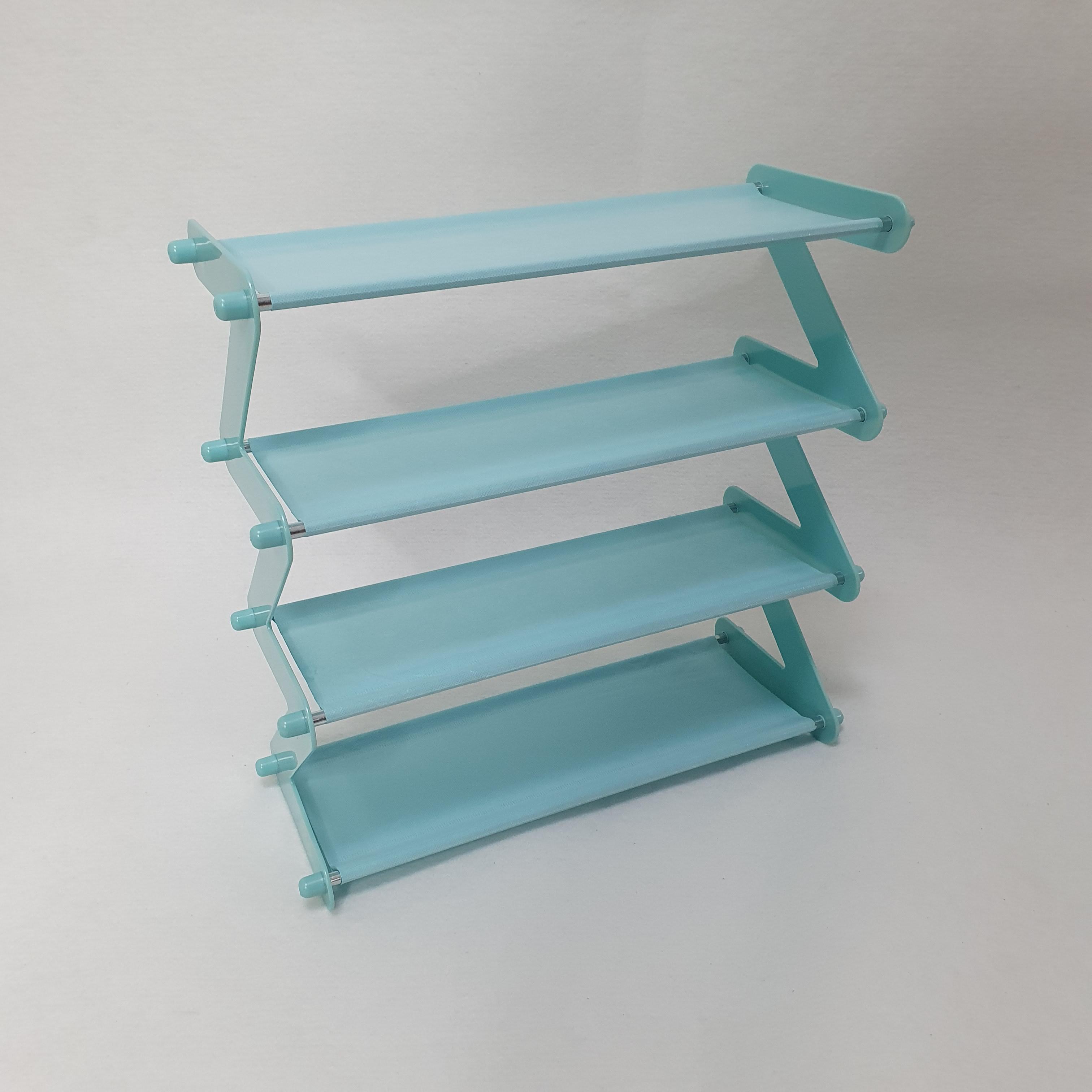 Стійка-органайзер для взуття Shape Shoe Rack на 4 полиці Блакитний (TV11-16-Blue) - фото 7