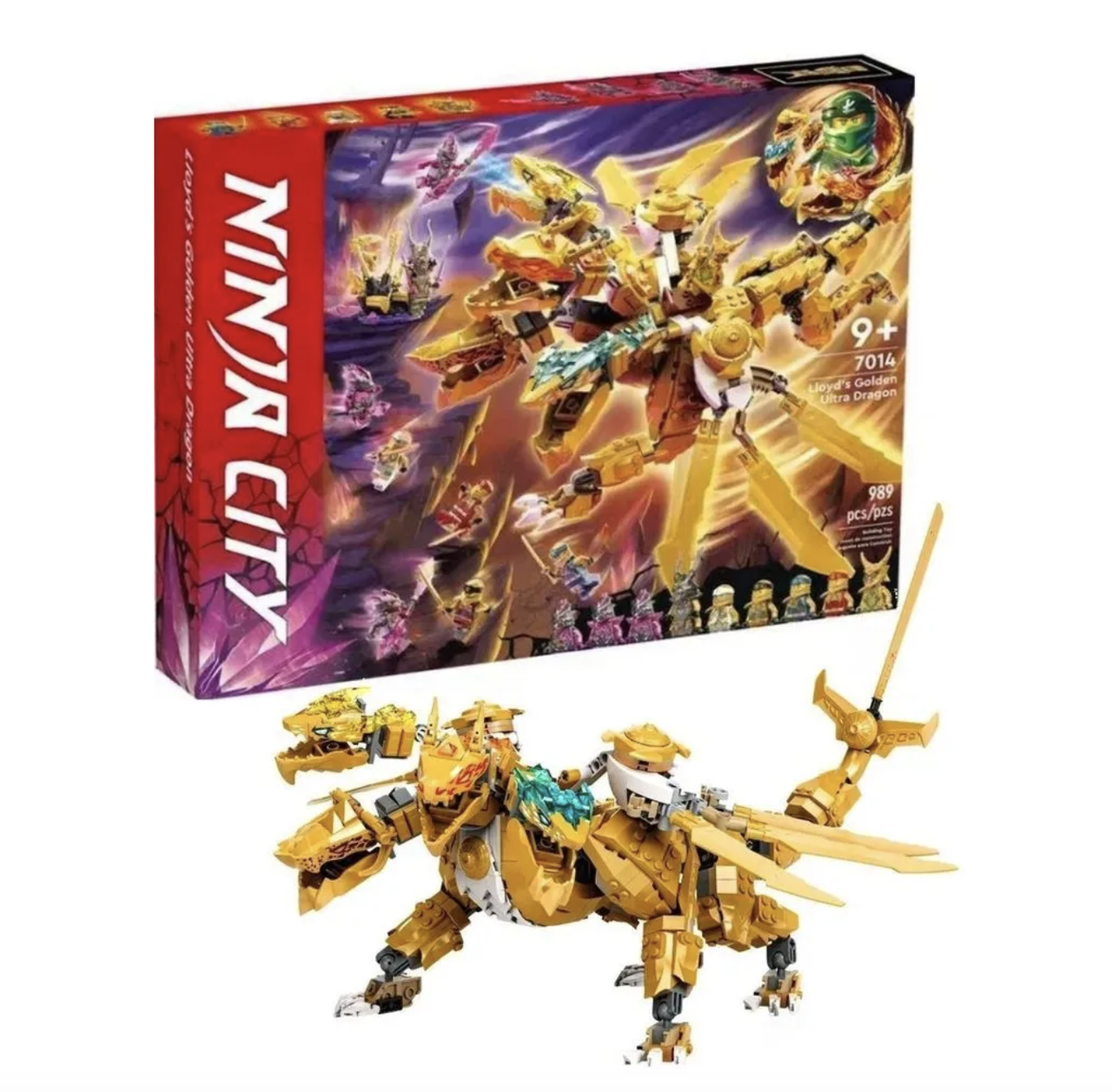 Конструктор Ninjago Золотий Ультра Дракон Ллойда 989 деталей (2651827422)