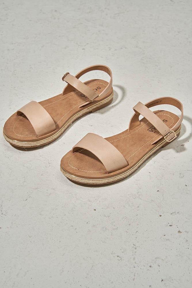 Босоножки женские Soprano на платформе р. 36 Бежевый (167382) - фото 4 Босоножки женские Soprano на платформе р. 36 Бежевый (167382) - фото 4