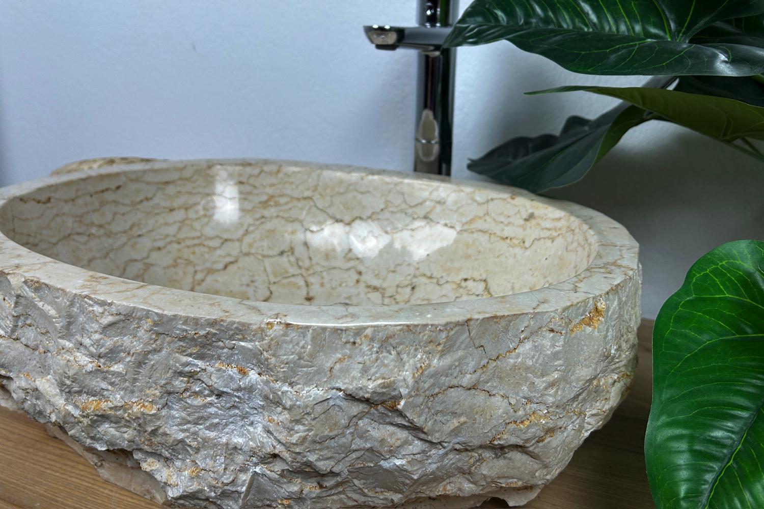 Умывальник Бали из натурального камня мрамор 51х40х15,5 см (25074109) - фото 3 Умывальник Бали из натурального камня мрамор 51х40х15,5 см (25074109) - фото 3