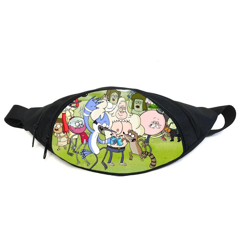 Поясная сумка-бананка Обычный мультик Regular Show RS-020 Черный (2181713112)