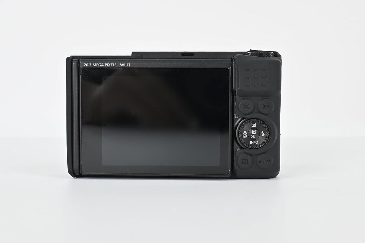 Чохол захисний силіконовий із кришкою для фотоапаратів Canon Powershot SX740 Чорний - фото 3 Чохол захисний силіконовий із кришкою для фотоапаратів Canon Powershot SX740 Чорний - фото 3