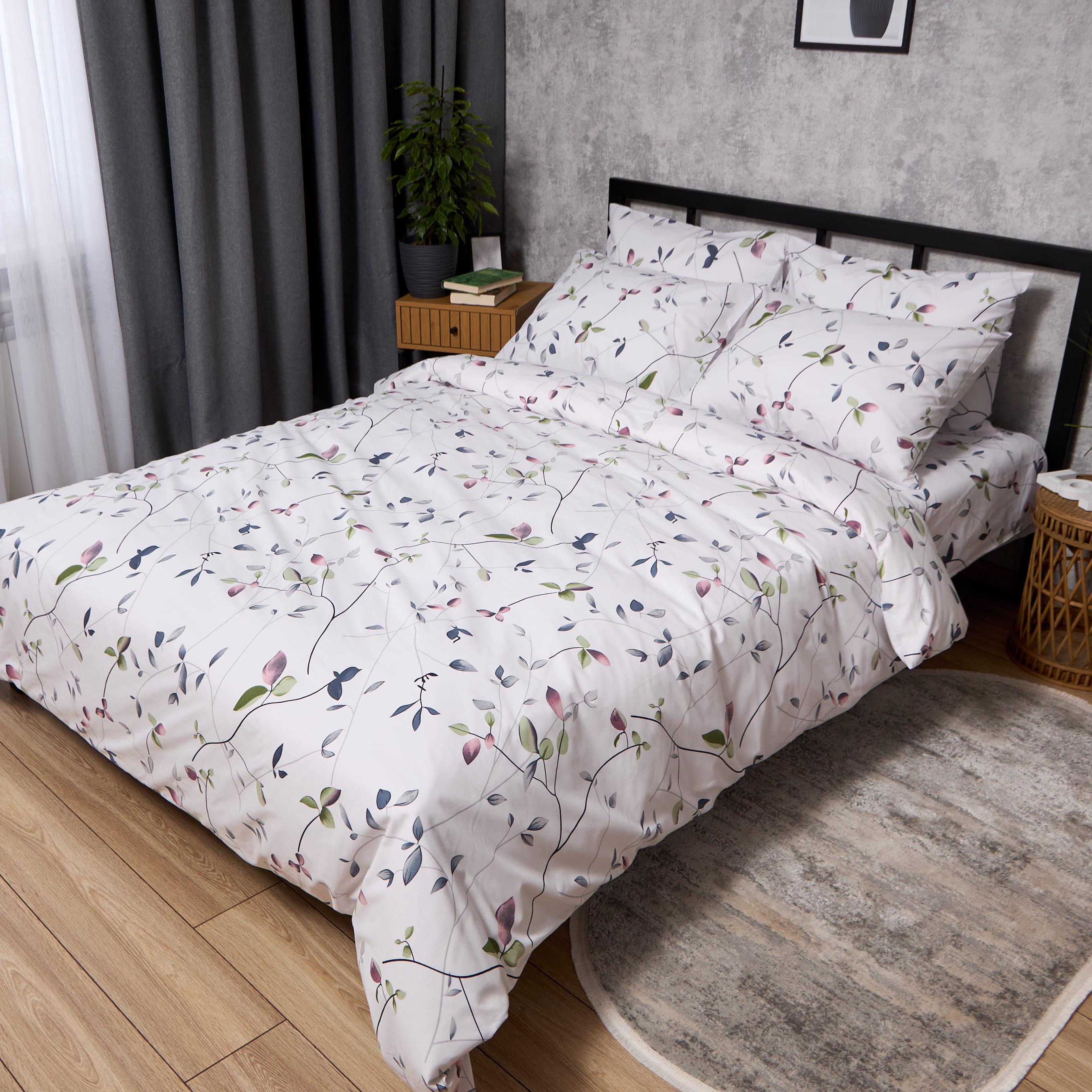 Комплект постільної білизни Moon&Star Бязь Gold Люкс Airy Garden двоспальний 175х210 см (MS-820010122)