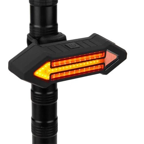 Велосипедный фонарь Vitol X4 STOP с указанием поворотов ЗУ micro USB встроенный аккумулятор Red/Yellow (121152)