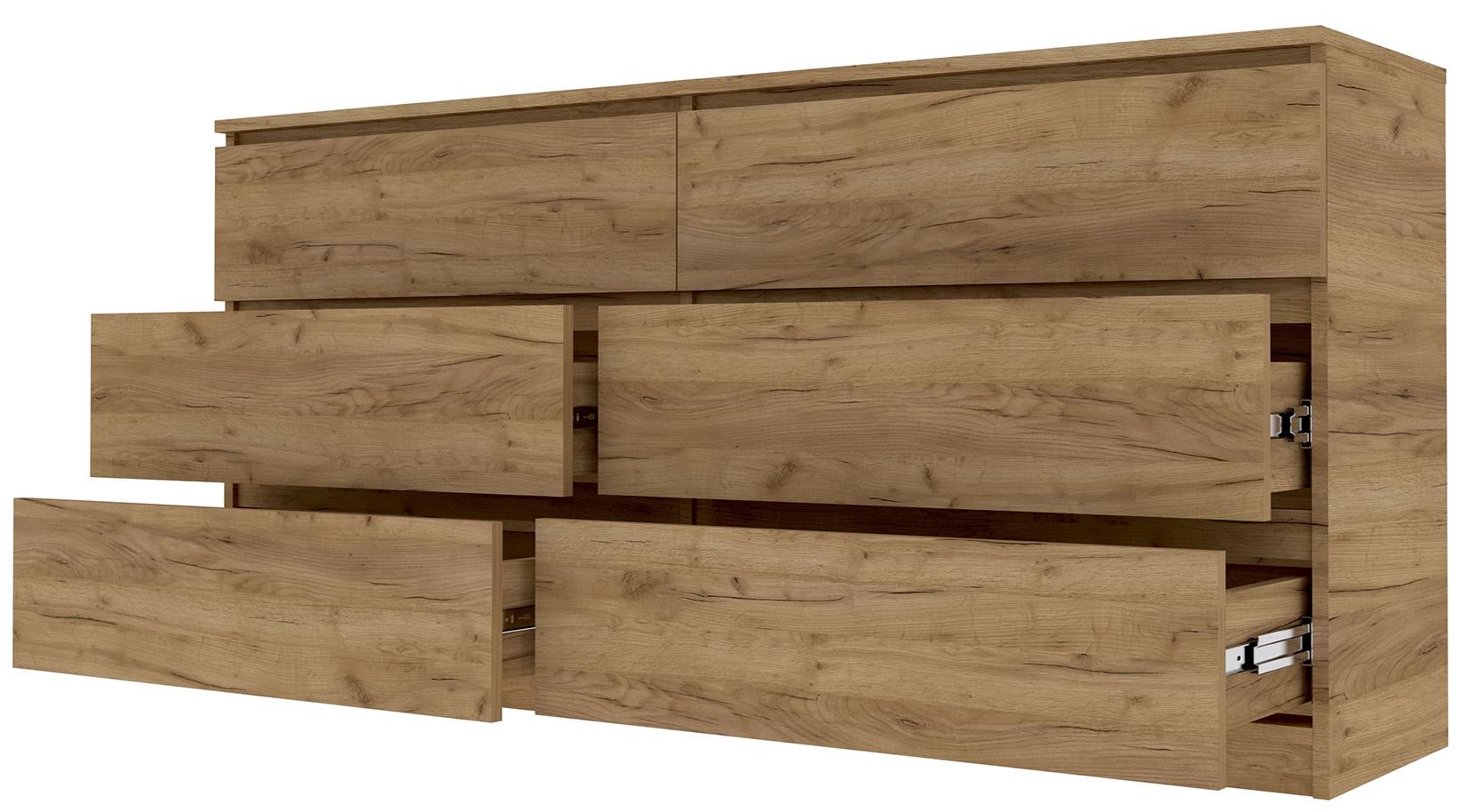 Комод Мастер Форм Брайт 20080 телескопические направляющие 1500х376х730 мм Дуб крафт золотой - фото 2 Комод Мастер Форм Брайт 20080 телескопические направляющие 1500х376х730 мм Дуб крафт золотой - фото 2