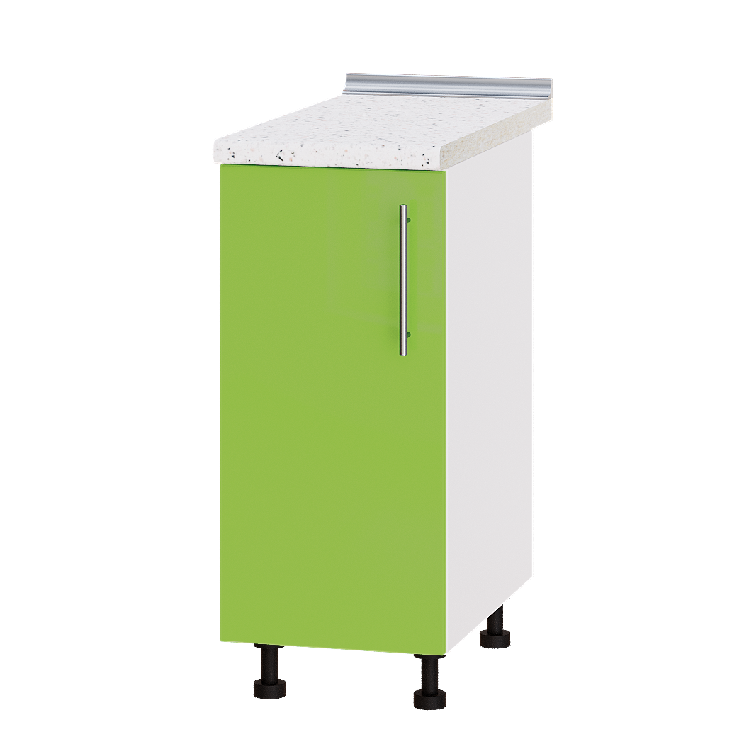 Шкаф нижний Эверест Модерн модуль Низ Н83-350 35х47х85 см Яблоко глянец/Белый (02870)