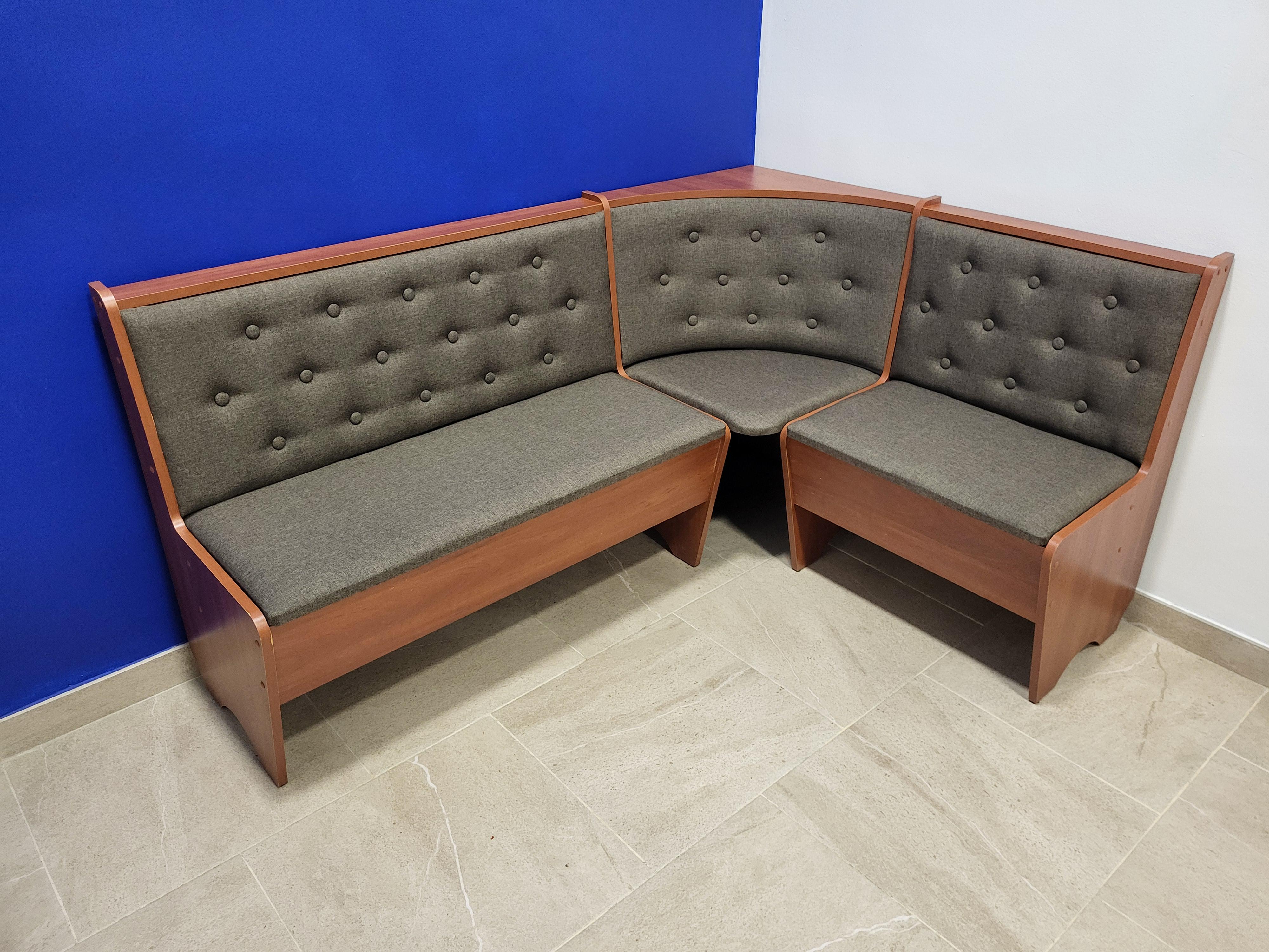 Кухонный уголок Mebel-Service ткань Дорандо темный ДСП 153,5х113,5 см Яблоня (K-DT-Y)