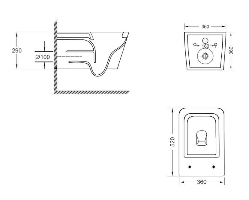 Унітаз підвісний Qtap Crow Ultra Quiet з сидінням Slim Duroplast/Soft-close/Quick Release White (QT05335172W) - фото 9 Унітаз підвісний Qtap Crow Ultra Quiet з сидінням Slim Duroplast/Soft-close/Quick Release White (QT05335172W) - фото 9