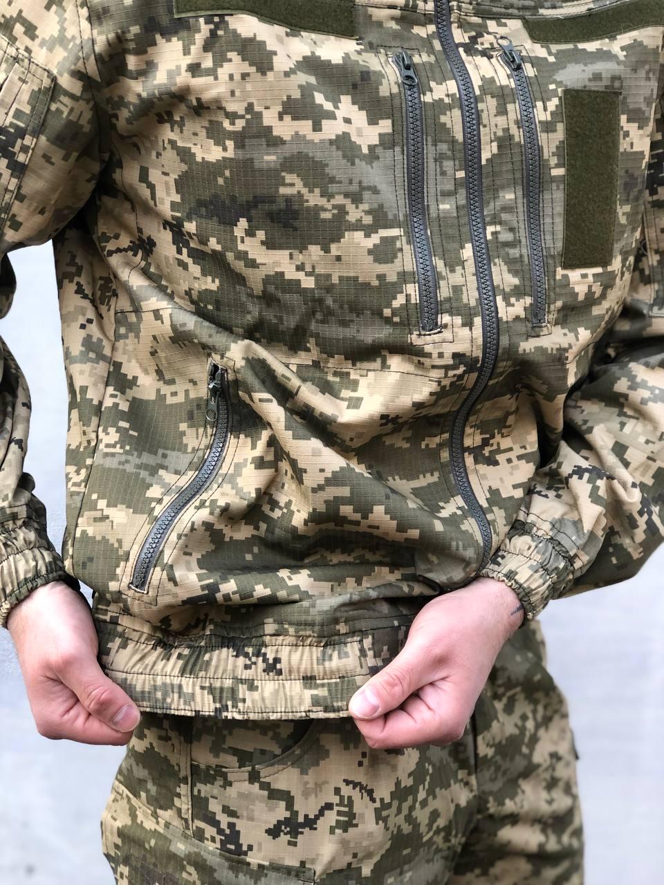 Куртка бомбер Кайман рипстоп р. 48 Пиксель (0586-48) - фото 5 Куртка бомбер Кайман рипстоп р. 48 Пиксель (0586-48) - фото 5