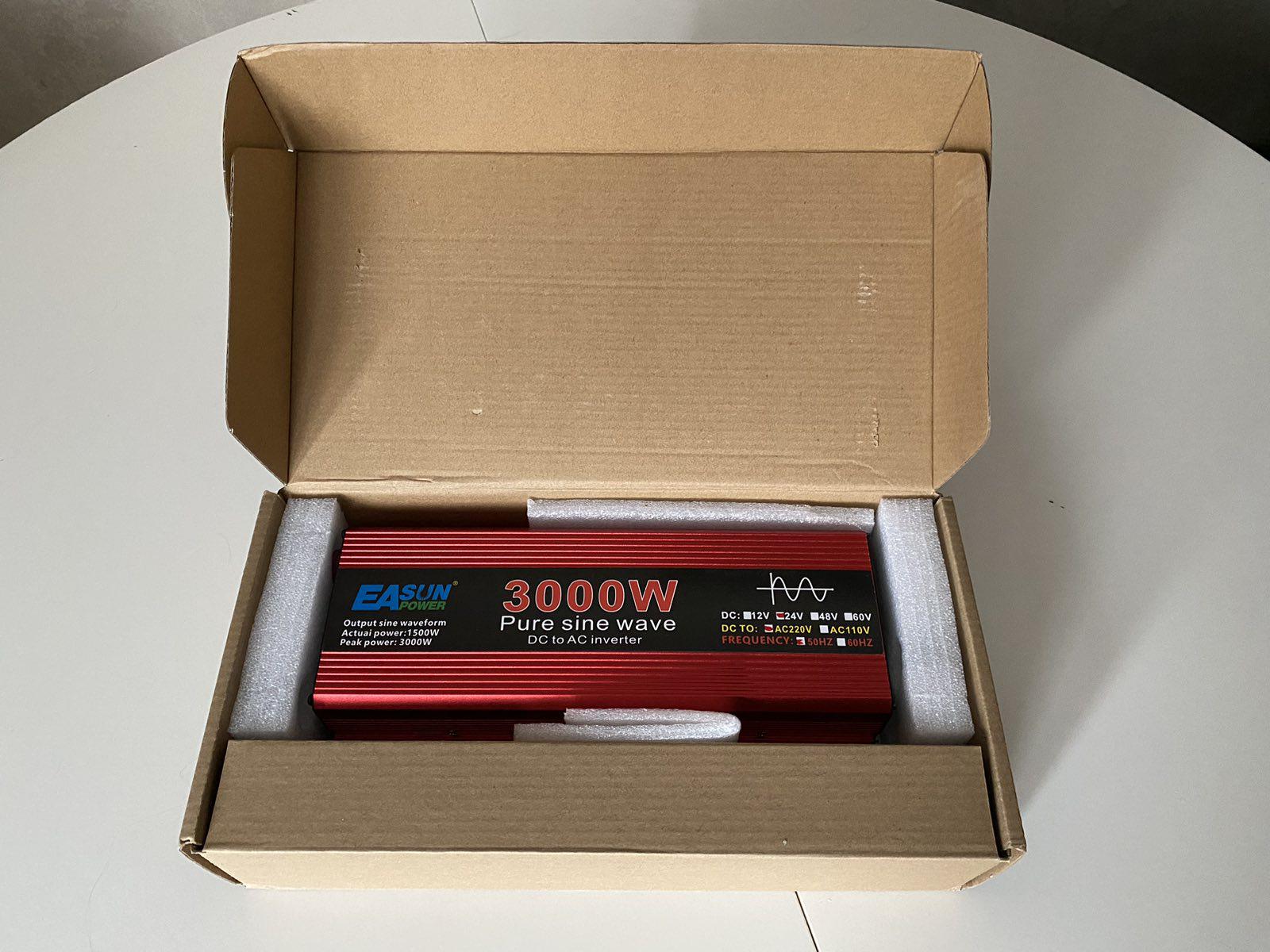 Автомобільний інвертор чистий синус перетворювач напруги з 24 В на 220 В 3000 W (AI003) - фото 4 Автомобільний інвертор чистий синус перетворювач напруги з 24 В на 220 В 3000 W (AI003) - фото 4