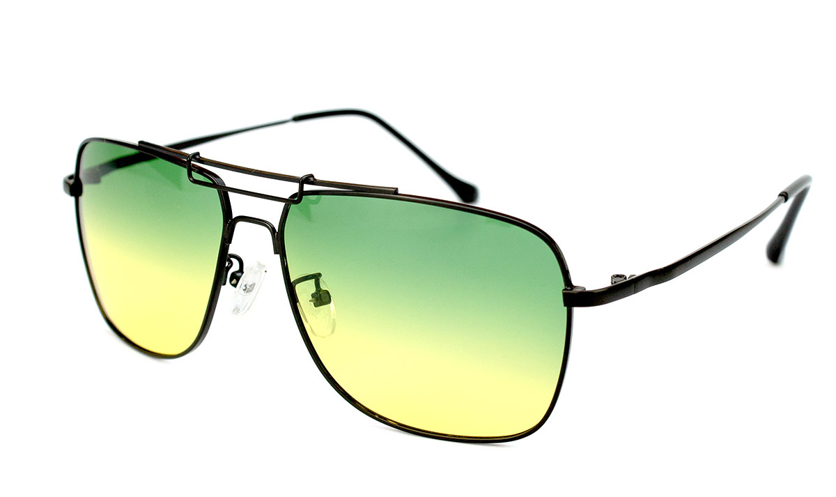 Окуляри чоловічі антифара Viscap 8375-C3 з металевою оправою на широке обличчя Чорний (40478)