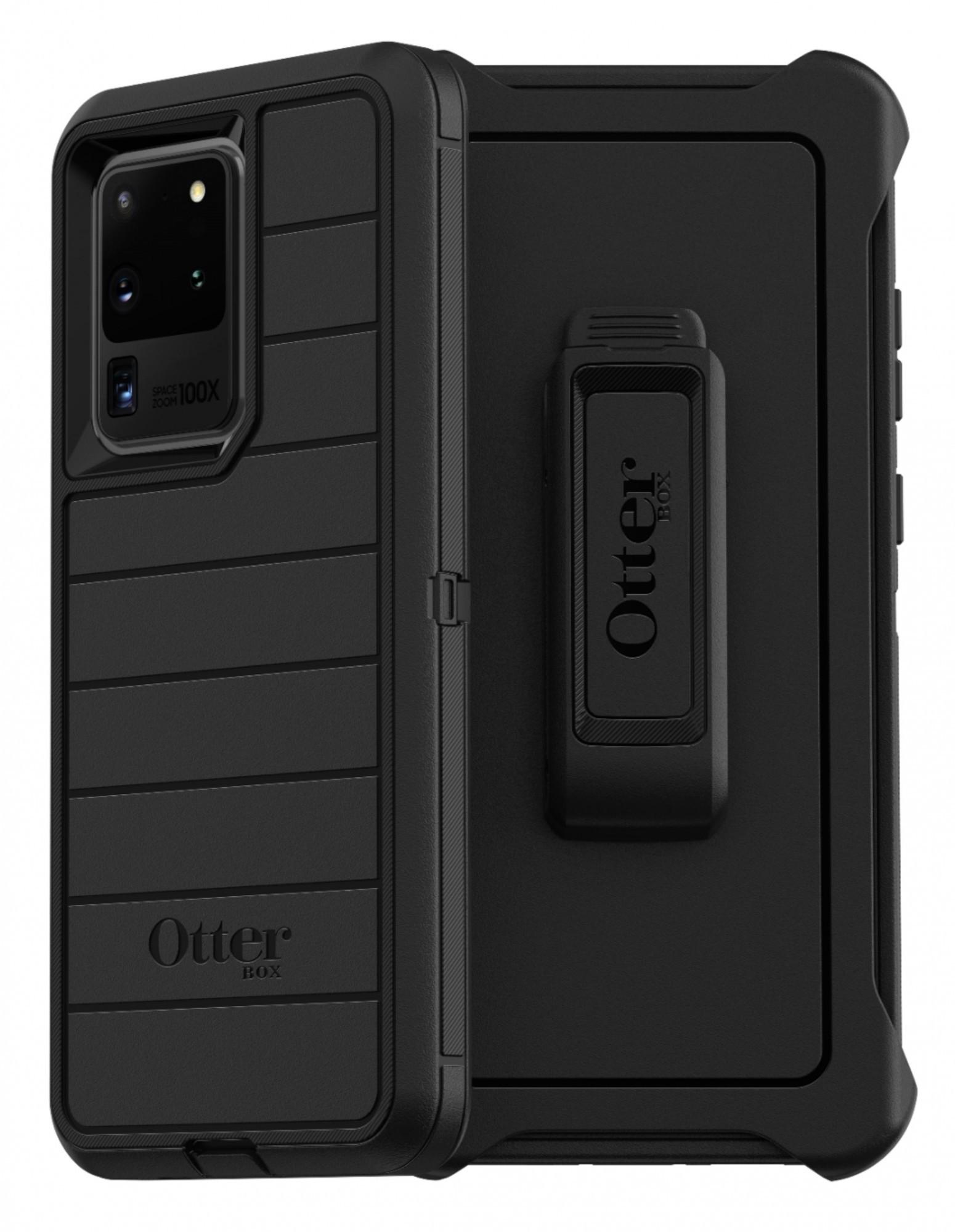 Чохол протиударний OtterBox Defender Series Pro для Samsung Galaxy S20 з кліпсою підставкою Ultra Black