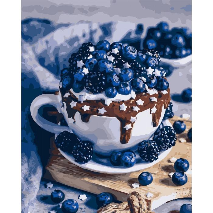 Картина по номерам Идейка "Шоколадный брауни" 40х50 см (KHO5557)