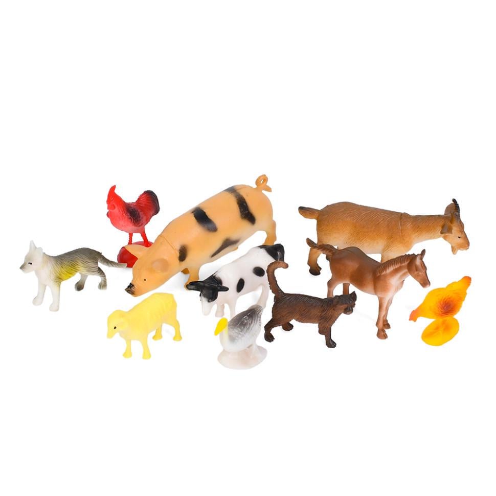 Игровой набор фигурок Bambi Домашние животные 10 шт. Коричневый (IG-173-N-811)