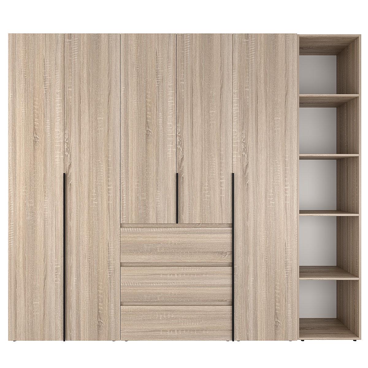 Шкаф распашной комбинированный ART IN HEAD №14 Light 2400x500x2200 мм Дуб Сонома светлый (GALTK01413000000)