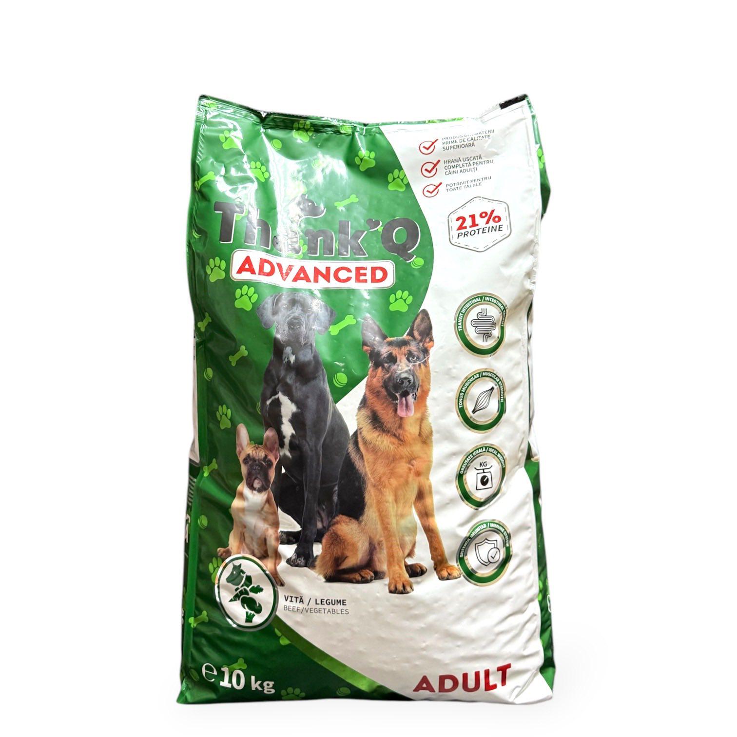 Корм сухий для дорослих собак усіх порід ThankQ Plus Advanced з яловичиною 10 кг (2834) Корм сухий для дорослих собак усіх порід ThankQ Plus Advanced з яловичиною 10 кг (2834)