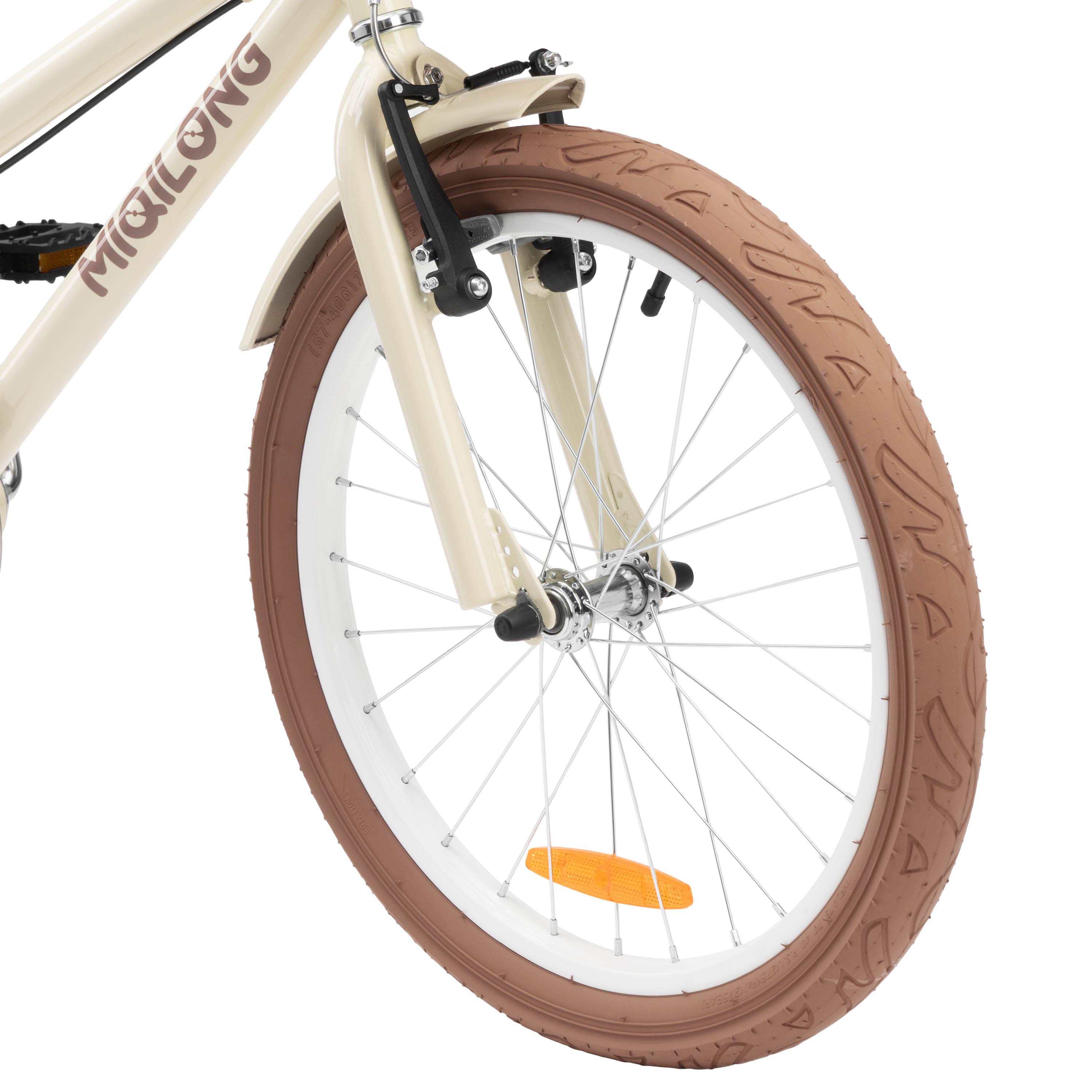 Детский велосипед Miqilong RM 20" с корзиной из натурального ротанга Бежевый (RBB-RM20-BEIGE) - фото 9 Детский велосипед Miqilong RM 20" с корзиной из натурального ротанга Бежевый (RBB-RM20-BEIGE) - фото 9