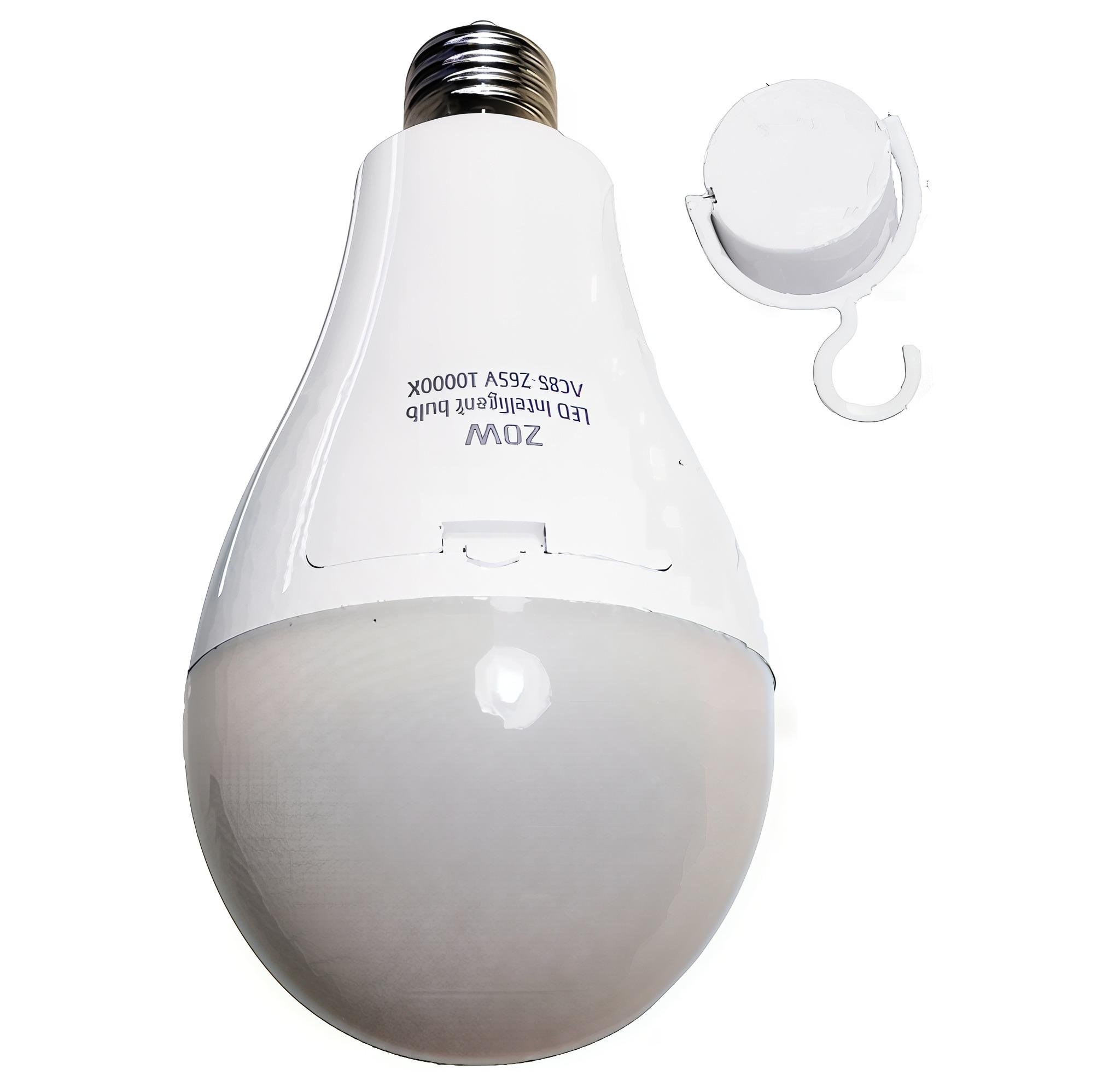 Лампочка аварийная Rainberg P920 с 2 аккумуляторами Е27 с крючком 20W Белый (695554)