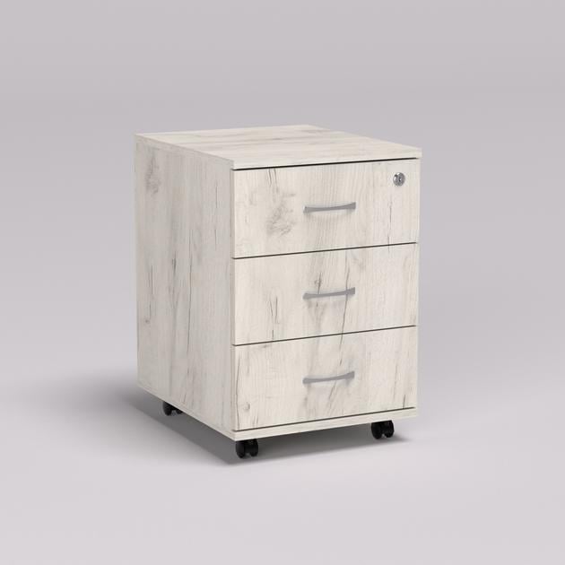 Тумба офисная Континент ТМ-2 40х48х59 см Дуб крафт белый (27689607) - фото 1 Тумба офисная Континент ТМ-2 40х48х59 см Дуб крафт белый (27689607) - фото 1