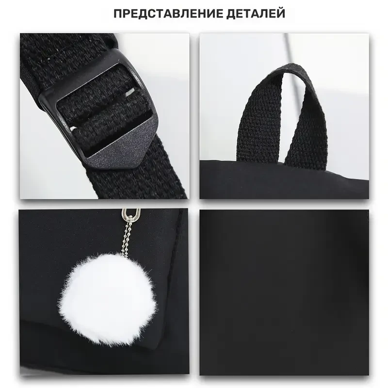 Міський рюкзак Minimal Lite з принтом серця і метелика (Р-017) - фото 7 Міський рюкзак Minimal Lite з принтом серця і метелика (Р-017) - фото 7