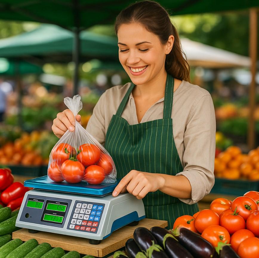 Торгові ваги MAG-50kg з LED-дисплеєм і металевою платформою (2104618633) - фото 6