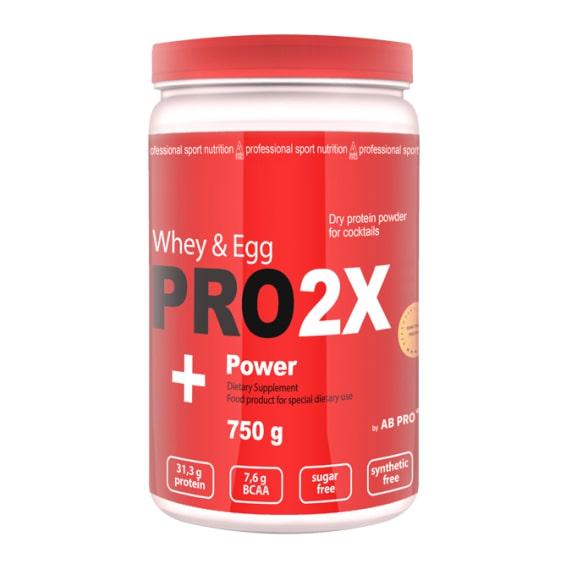 Протеин AB PRO PRO 2X Whey&Egg Powder 750 г 18 порций Клубника