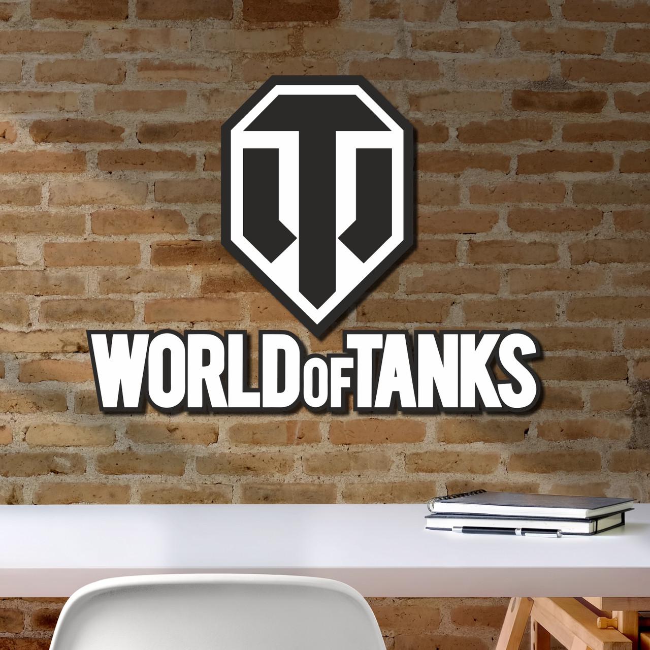 Декор настінний World of Tanks з дерева