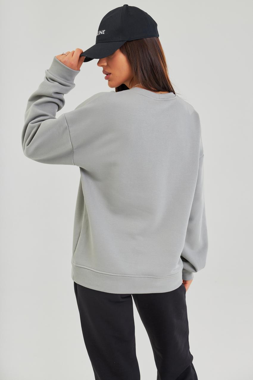 Свитшот женский М126.3 петля с карманами M Светло-серый (688-1-61) - фото 4 Свитшот женский М126.3 петля с карманами M Светло-серый (688-1-61) - фото 4