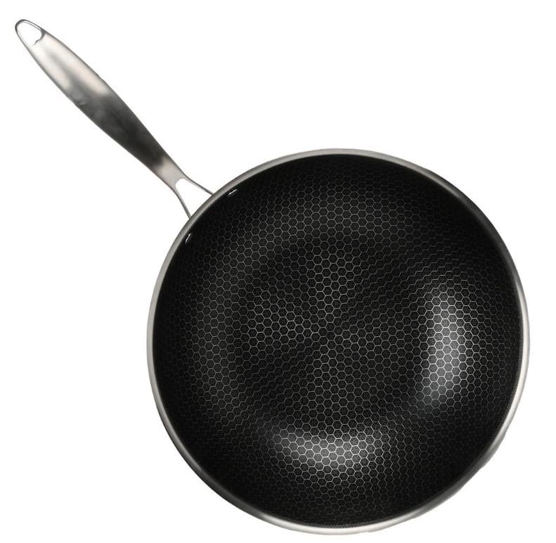 Сковорода WOK с антипригарным покрытием Соты d32х9 см индукционное дно (10385-32)