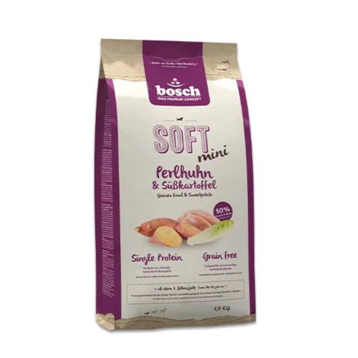 Полувлажный корм для собак Bosch Soft Mini с цесаркой и бататом 2,5 кг Полувлажный корм для собак Bosch Soft Mini с цесаркой и бататом 2,5 кг