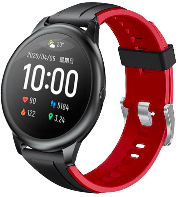Ремешок Coholl для Haylou Smart Watch Solar LS05 22 мм Black/Red (19185) Ремешок Coholl для Haylou Smart Watch Solar LS05 22 мм Black/Red (19185)