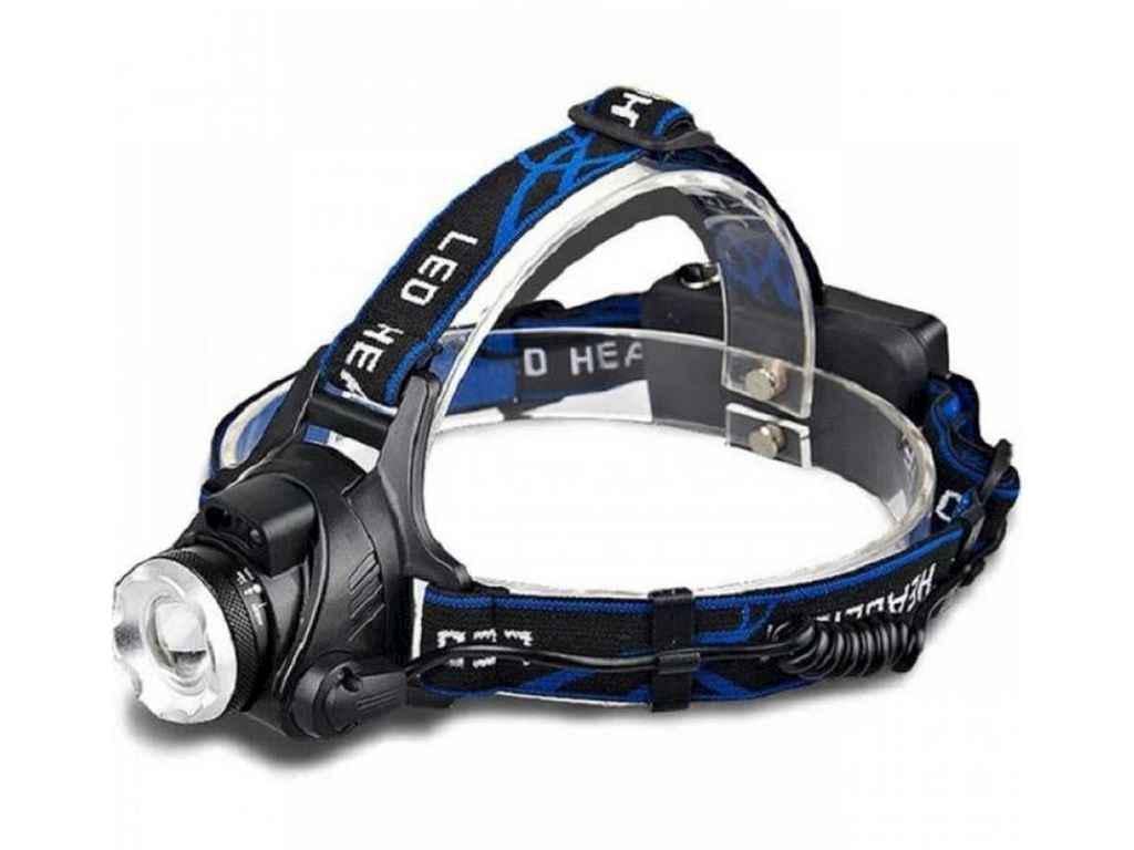 Фонарик налобный Bailong BL T24 P50 2х18650 (786701)